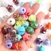 10Pcs Acrylic Macaron Color Star Beads Cute Dopamine  Pentagram Loose Beads DIY Earring Necklace Bracelet Jewelry Making Finding
