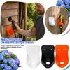 Wall Mounted Garden Hose Nozzle Holder Storage Bracket Durable Plastic Hose Spray Gun Organizer for Outdoor Gardening Equipment