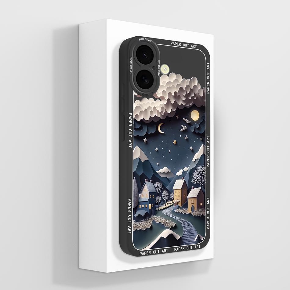 Cute Panda Case For iPhone 16 /16Plus/16Pro/16ProMax iPhone16+ Back Cover Sof Liquid Silicone Full Protection Bumper Funda Coque