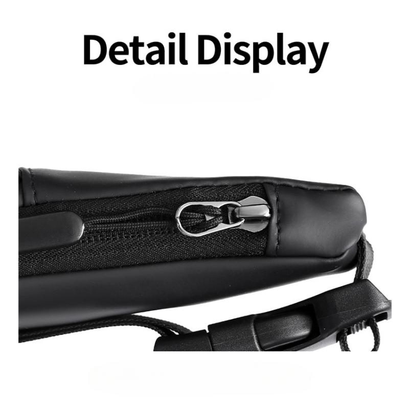 Trendy Cool Triangular Men's Shoulder Bag Fashion Casual Large Capacity Male Breast Bag High Quality Oxford Waterproof Men's Chest Bag for Outdoor Use