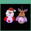 Christmas Eva Santa Snowman Lighted Night Lamp For Holiday Tree Decoration And Festive Decor