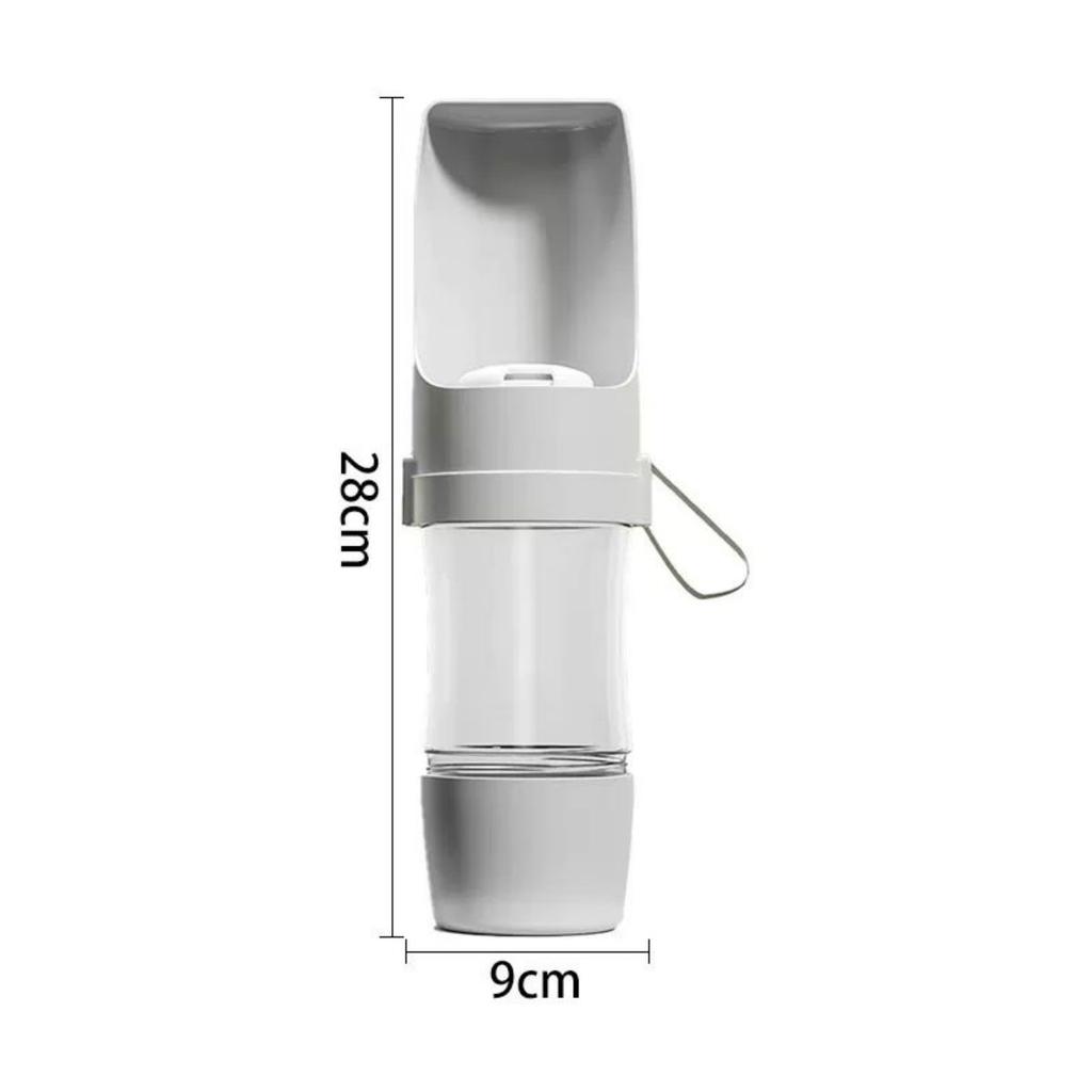 Pet Travel Water Bottle Portable with Food Container Foldable 2in1 Pet Outdoor Bowl Puppy Dog Cat Travel Drinking Food Feeder