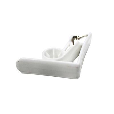 4 White Tablecloth Clips 4.6 X 4.3 Cm