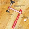 ABBY-2Pcs Woodworking Fast Pressure Feeder Desktop Pressure Plate Press Clip Manual Clamping Aluminum Alloy Accessories