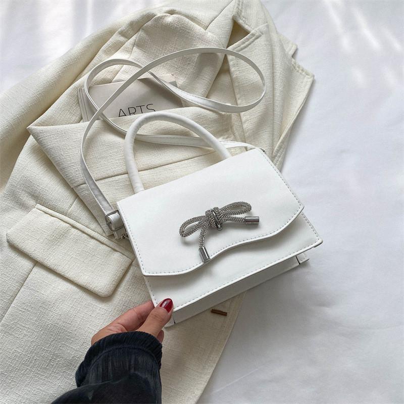 Vintage Chic Small Square Bag For Women In Black White Blue Grey And Rose Pink For Casual Commute Stylish Look