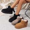 Thick-soled Snow Boots Heightened Cotton Boots Thickened New Non-slip Winter Velvet Warm Bow Cotton Shoes