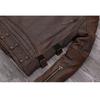 Chinese Size Heavy Motorcycle Jacket Natural Cowhide Leather Top Layer Brown Causal Vintage Retro Moto Suit Leather Coat Winter
