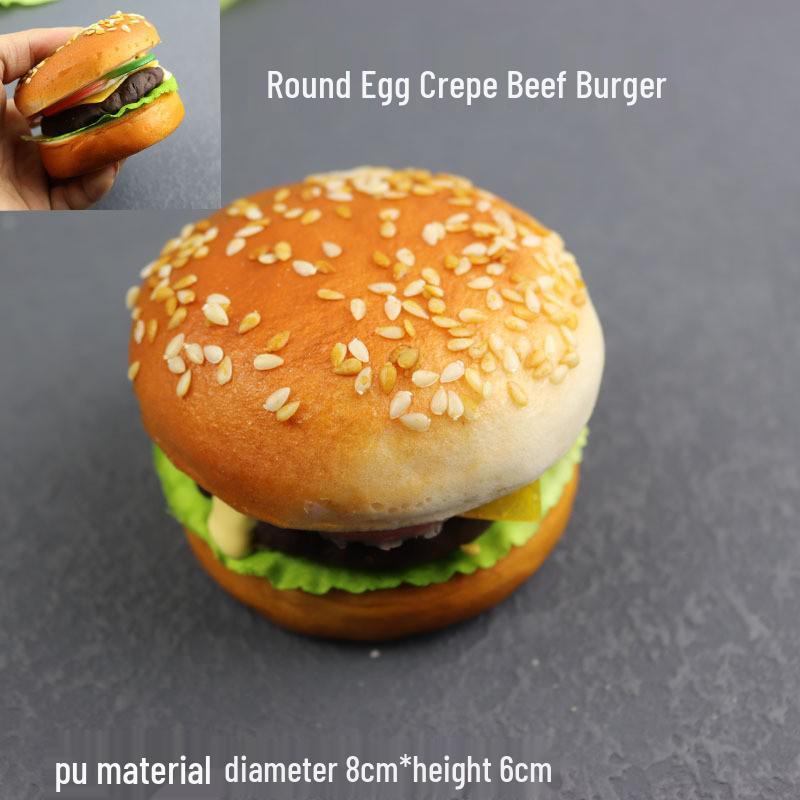 Simuliertes Hamburger-Sandwich-Modellspielzeug für Auslage, Dekoration und Fotografie