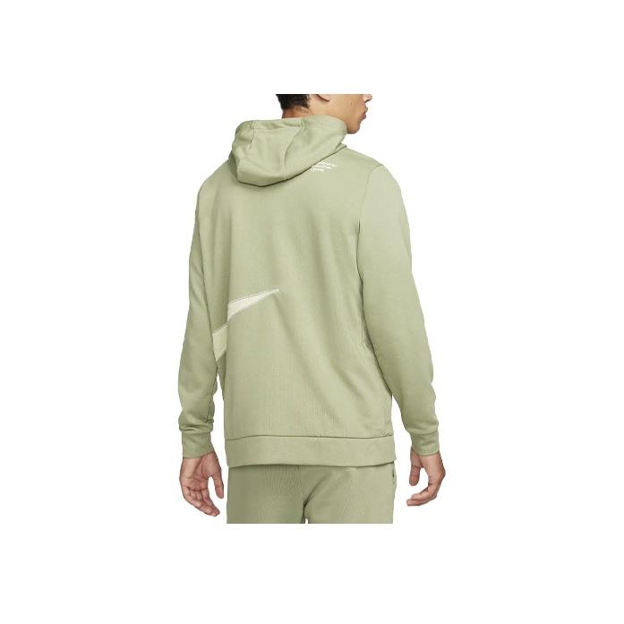 Nike Dri-FIT Logo Letter Print Color Block Long Sleeve Hoodie Men Hoodie Green FB8575-386