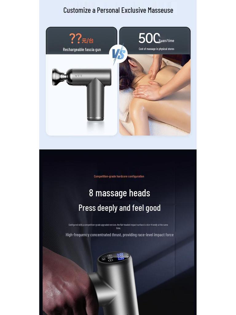 VTT Professional Mini Fascia Gun: Multifunctional Electric Muscle Massager for Neck