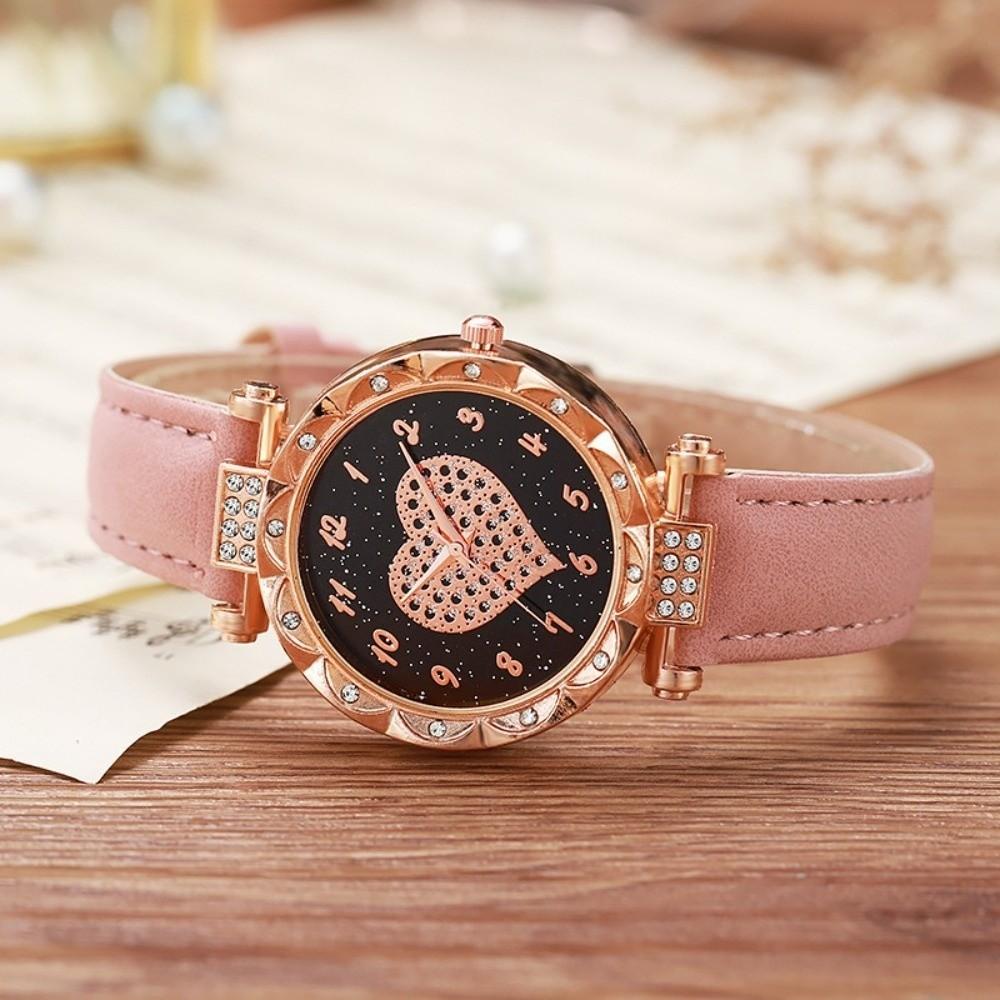 Casual Electronic Watch Leather Strap Wrist Watches Fashion Quartz Wristwatches Women