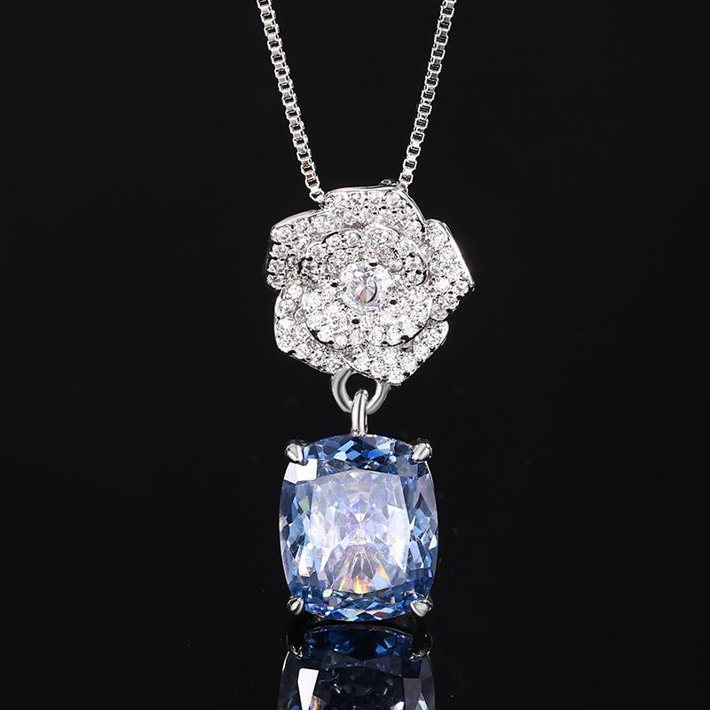 

Jewelry Copper Bottom Gold-Plated Simulation Bird S Nest Cut Retro Temperament Camellia Set 10 * 12