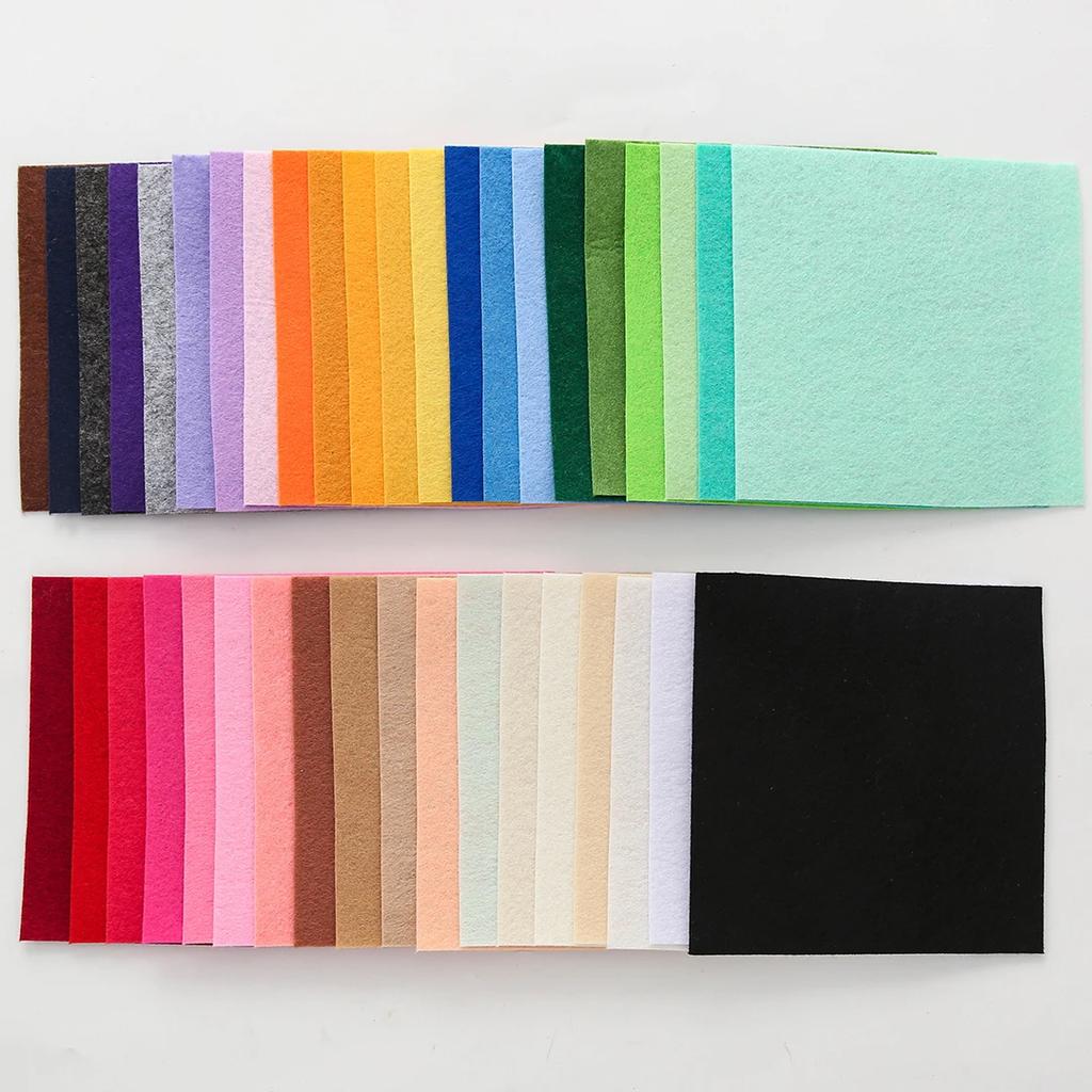 90x45cm Soft Felt Fabric Non-woven Felt Fabric Sheet Patchwork DIY Sewing Dolls Crafts Accessories Material 1mm Thick TJ10300
