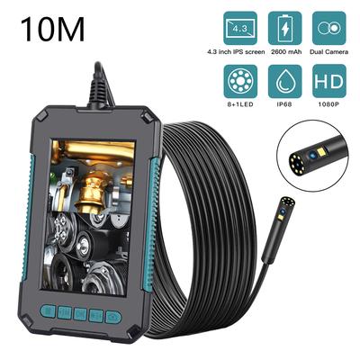 Handhållet endoskop 4,3 tum IPS-skärm 1080P High Definition IP68 industriella hemendoskop med