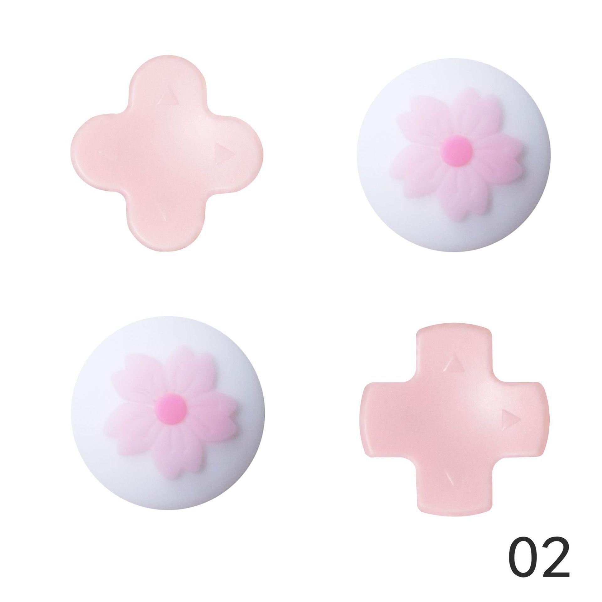 Switch Controller Joystick Cap - Flower Silicone Protective Button Cover