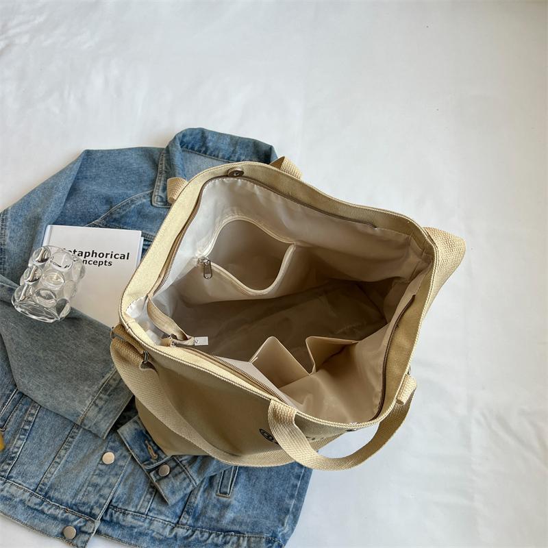 Plátěná taška přes rameno Dámská taška Crossbody Student Casual Backpack Kabelka do třídy