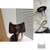 Street Style Pu Small Shoulder Bag With Letter Print For Daily Use