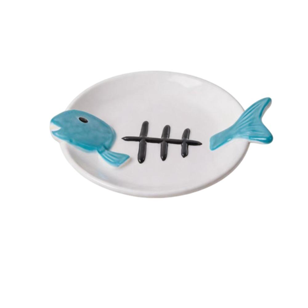Ceramic Pet Food Water Bowl Cute Raised Pet Feeder Easy To Clean Pet Food Dispenser Pet Supplies