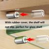 Self-Tapping Screws Cabinet Laminate Shelf Support Pegs with Non-Slip Sleeve Shelves Kitchen Glass Furniture Closet Shelf Pins