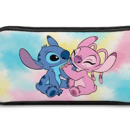 Anime Peripheral Stitch Stitch Pencil Bag Single Layer Pencil Bag Student Children'S Stationery Bag Cartoon Printing Pencil Bag