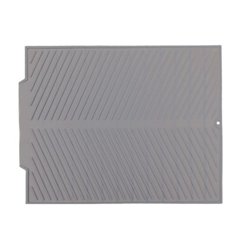 Heat Resistant Sink Drain Mat for Kitchen Use Flexible Silicone Dishes Fruits Drainer Foldable Utensils Drying Pad