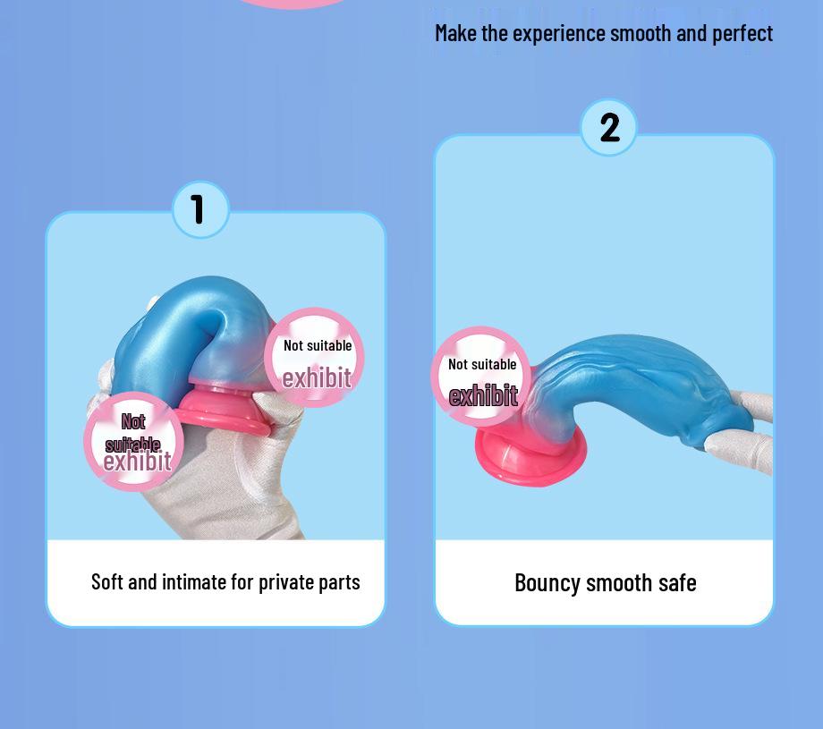 Super Soft Thick Dildo with Big Head - Female Short Masturbator & Anal Plug for Erotic Play