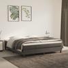 Box Spring Bed Frame Dark Grey 180 x 200 cm Velvet