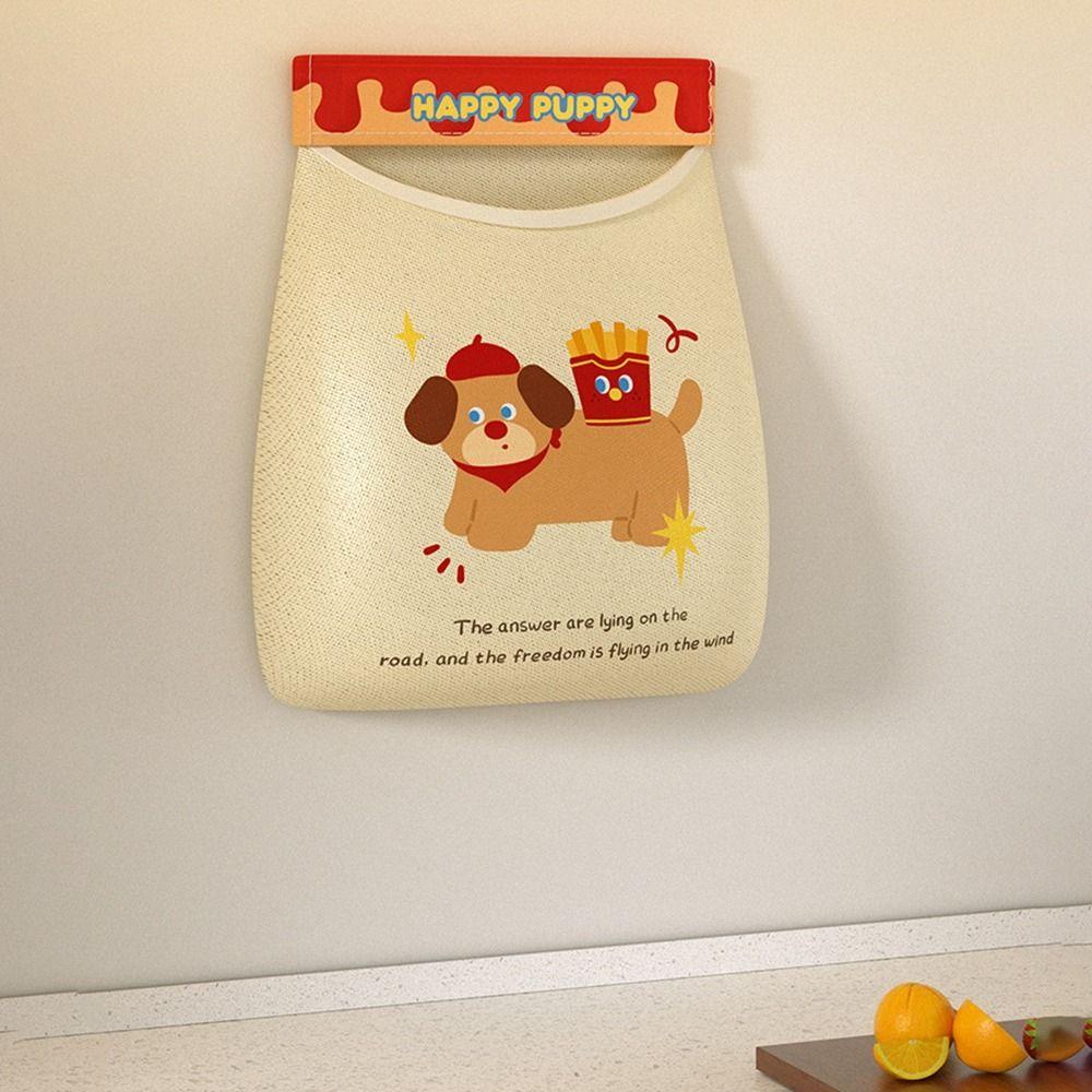 2Pcs Large Capacity Garbage Bag Holder Self Adhesive Underwear Socks Storage Bag  Kitchen