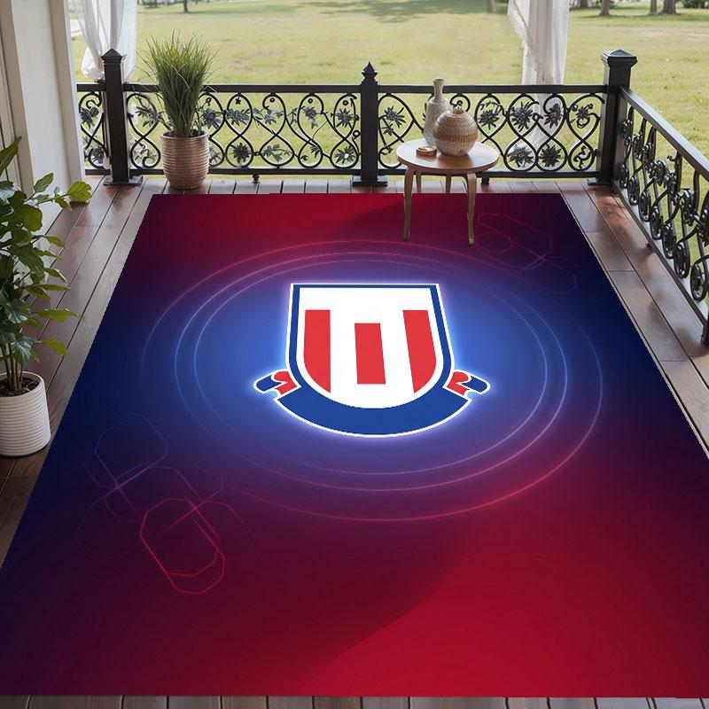 Soft Floor Carpet Stoke City Football Pattern Area Rug Decorative Mat For Home Room Decoration