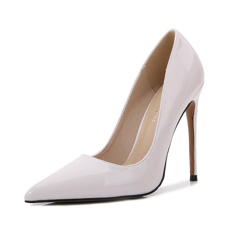2 Spring and autumn new pointed small high heels white light mouth versatile super thin heel women's shoes 2cm