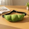Personality Creative Edamame Shape Ladies Messenger Bag Plush Pea Shoulder Bag Fun And Funny Chest Bag Bolsa De Mensajero