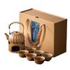 Fangyan Retro Handle Tea Pot Set