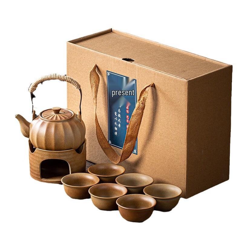 Fangyan Retro Handle Tea Pot Set