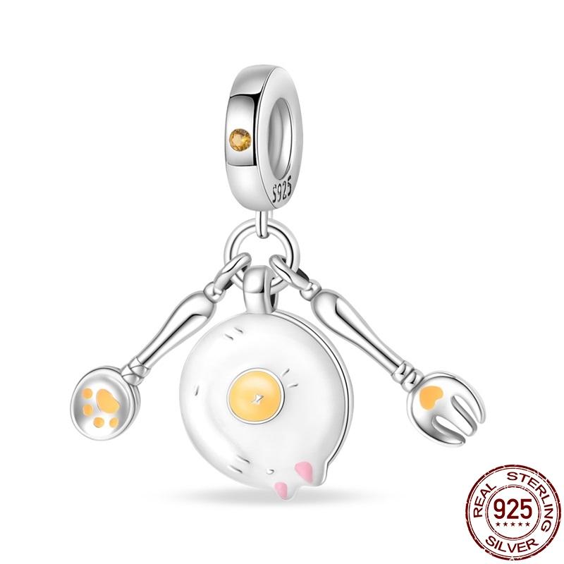 Fit 3Mm Panoriginal Bracelet 100% Copper Afternoon Tea Series Pendant Charm For Women Jewelry Diy Fine Gift