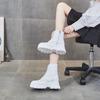 Martin Boots Women's and Women's Autumn and Winter Platform Short Boots Fashionable and Simple Leather Boots