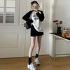 Black Suit Short Skirt for Women In Hot Season Latest Style High Waist Pear Shape Small A-line Hip Skirt