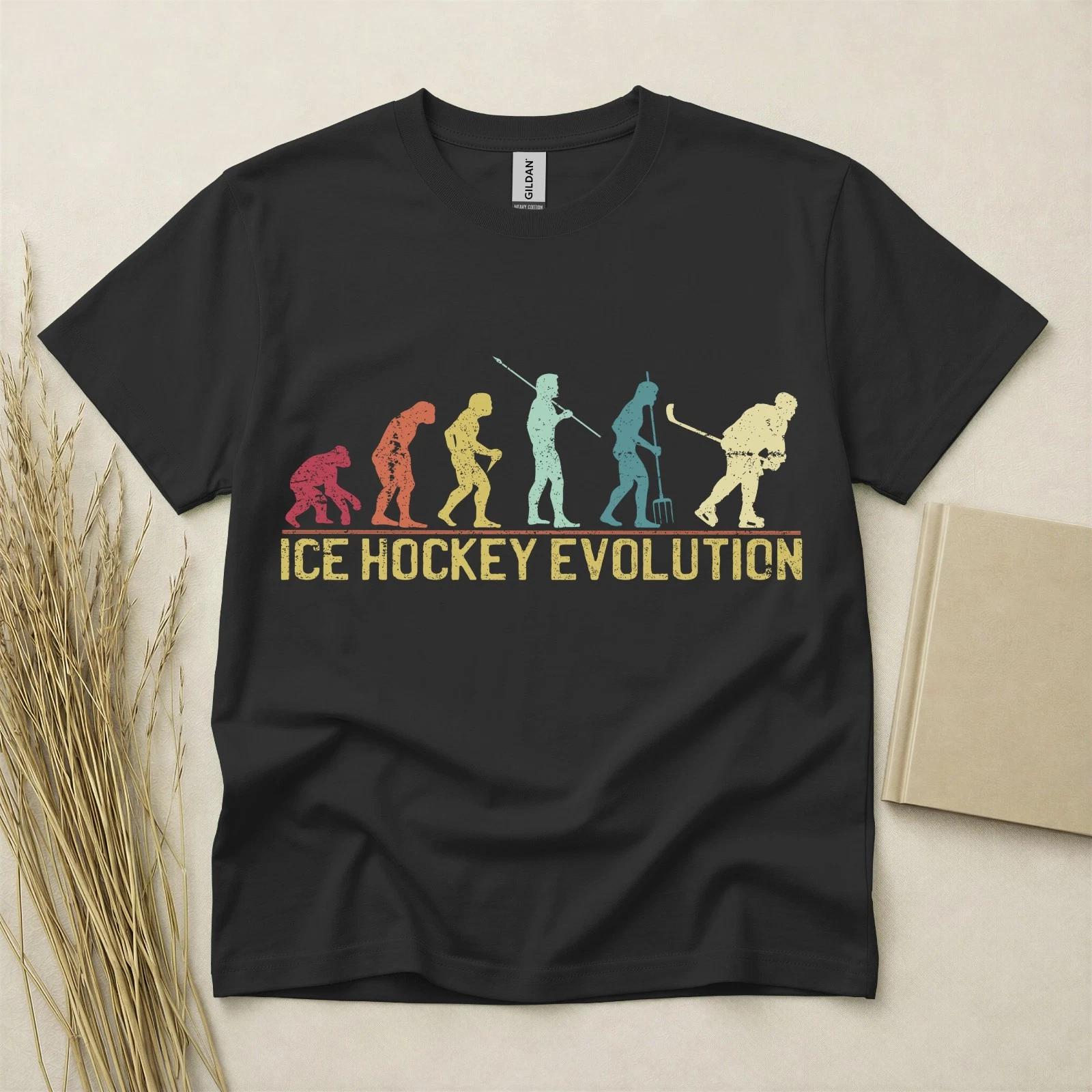 Ice Hockey Evolution Children s Children s Children s T Children s T-shirt Funny Hockey Gift Sports Tee Gildan Heavy Cotton 160