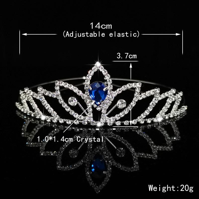 Μόδα Crystal Crown Νυφική Κεφαλή Κορίτσι Παιδικό Στέμμα Αξεσουάρ Μαλλιών Φωτογραφία Γάμου Αξεσουάρ φορέματος