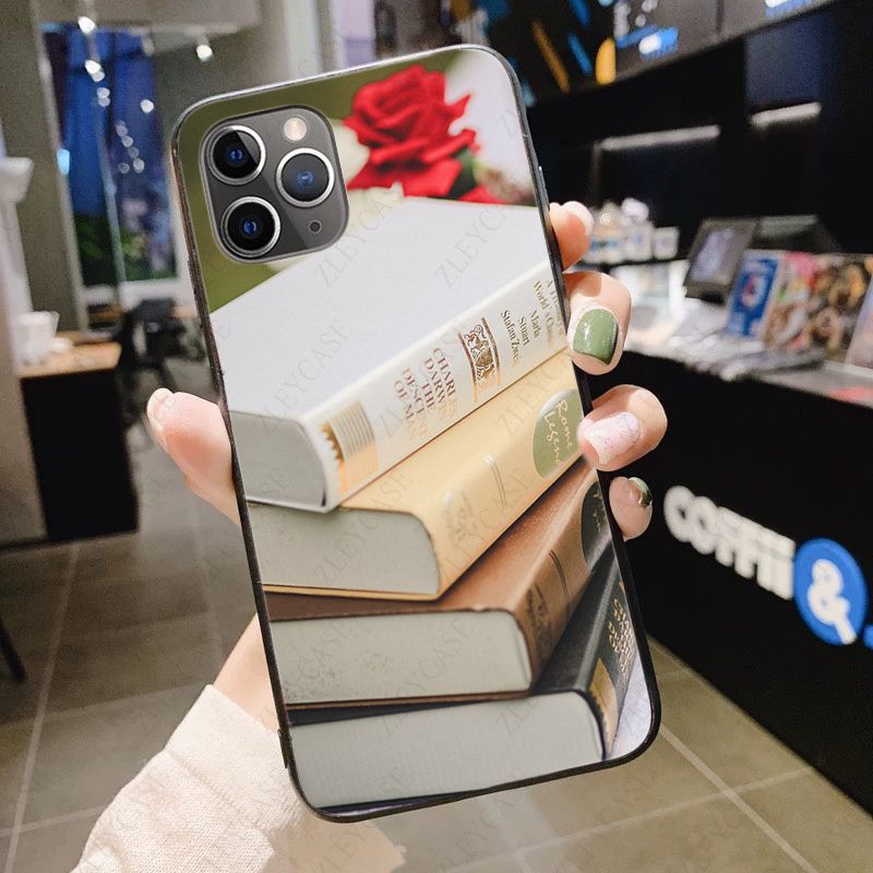 

Чехол для телефона для iphone 12pro 13pro 11pro max 5S 6S 7 8plus x xr xsmax 12mini 13mini se 2020, чехол с книгами, стопка книг, библиотека для чтения Iphone 13 mini