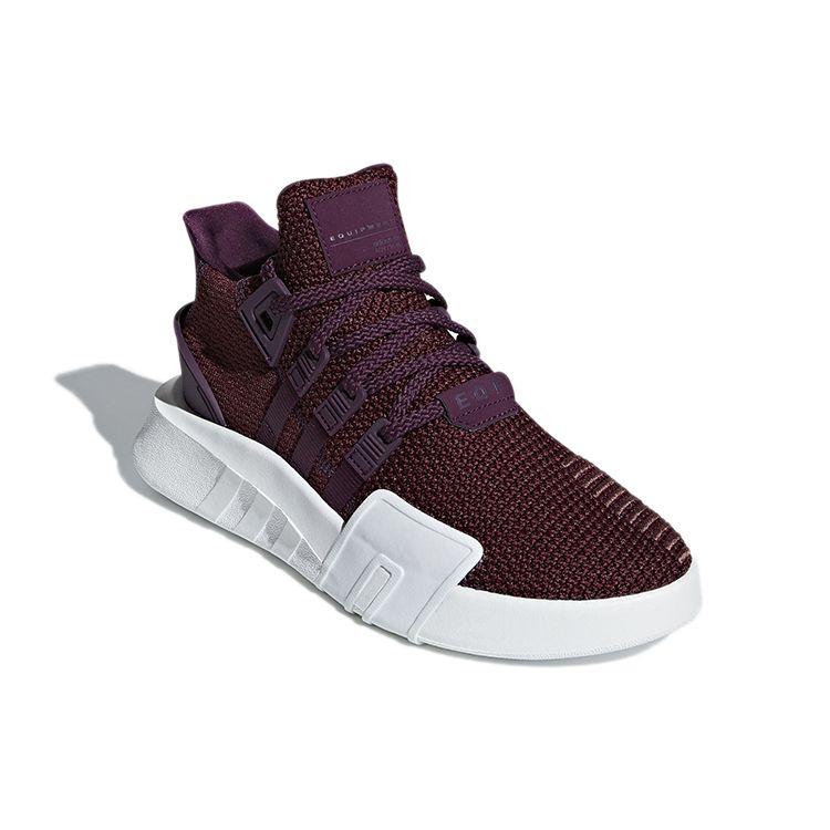 Adidas Originals Eqt Bask Adv Stylish Versatile Mid-Top Lifestyle Casual Shoes Women Casual Shoes Burgundy B37548
