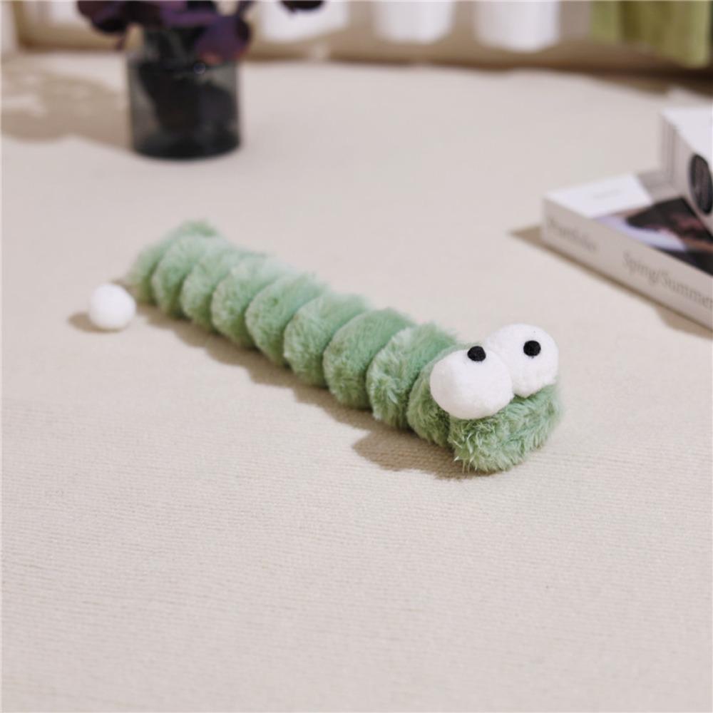 

Новый дизайн Caterpillar Интерактивная кошка Жевать Мягкий Снять скуку Кошка Пинать Саморазвлечение Прочный Кошачья мята Товары для кошек зелёный