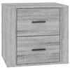 816710 vidaXL Sonoma Grey Bedside Table 50x39x47 Cm