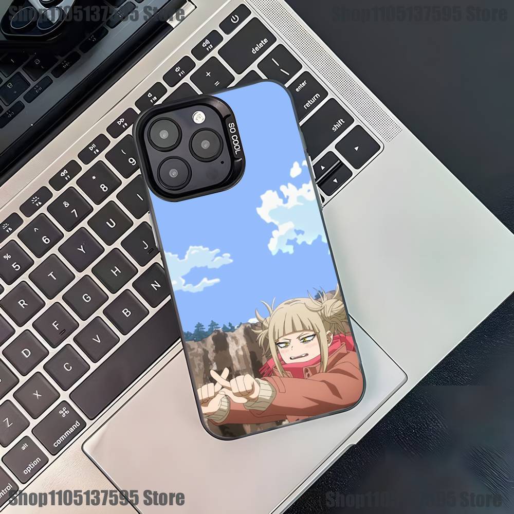 Anime Toga Himiko Phone Case For iPhone 17,16,15,14,13,12,11,Pro,XS,Max,Plus,Mini,SE4,E Black Matte Shockproof Cover