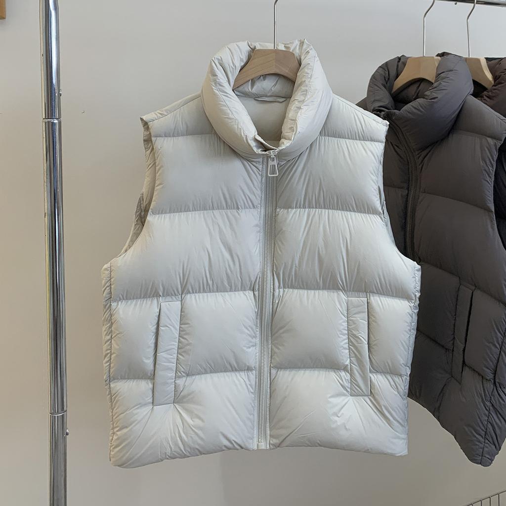 New national standard white duck down Korean version of zero pressure down vest women's new autumn and winter models