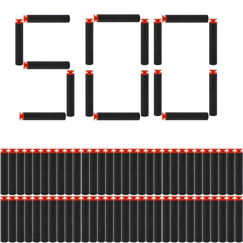 Black Sucker Head Bullets 7.2cm for N-strike Elite Series Blasters Foam EVA Refill Darts Kids Toy Guns Accessories