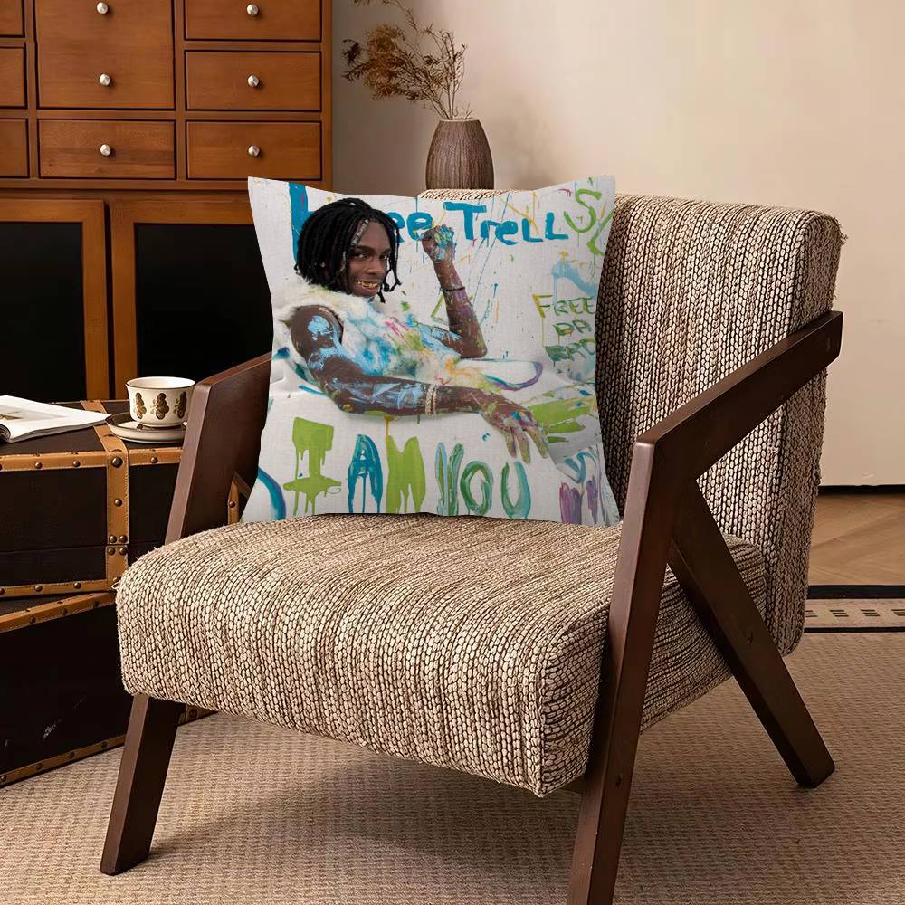 Hip Hop Rapper YNW Melly   Pillow Gift Home Office Decoration Bedroom Sofa Car Cushion Cover Case X