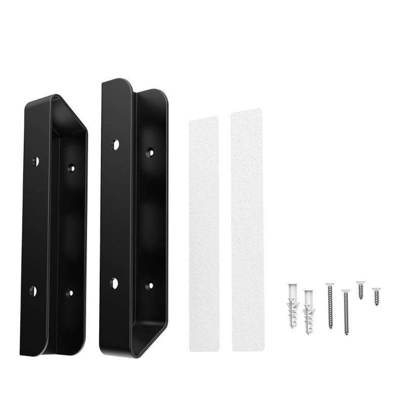 

Multipurpose ABS Notebook Holder Kit, Secure Wall or Desk Mount Strong Metal Support for Laptop Tablets 1