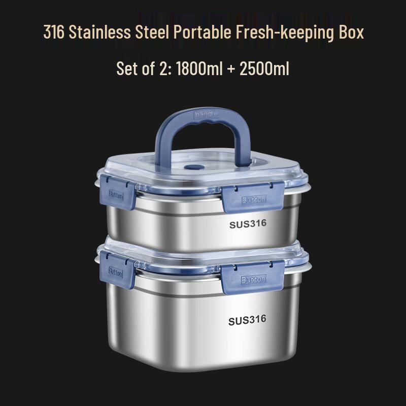 Lainuo 316 Stainless Steel Food Container Set
