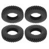 4Pcs 20mm Width Crushed Stone Pattern Tyre for Tamiya Tractor Truck 1 14 RC Car Black