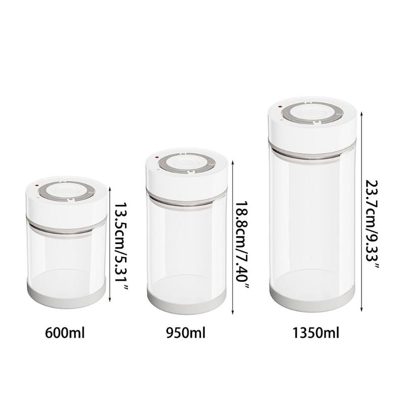 Automatic Vacuum Sealer Practical Food Storage Container Convenient Glass Sealed Tank for Household and Office Use